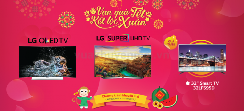 "Vạn quà tết - Kết lộc xuân" khi mua TV LG