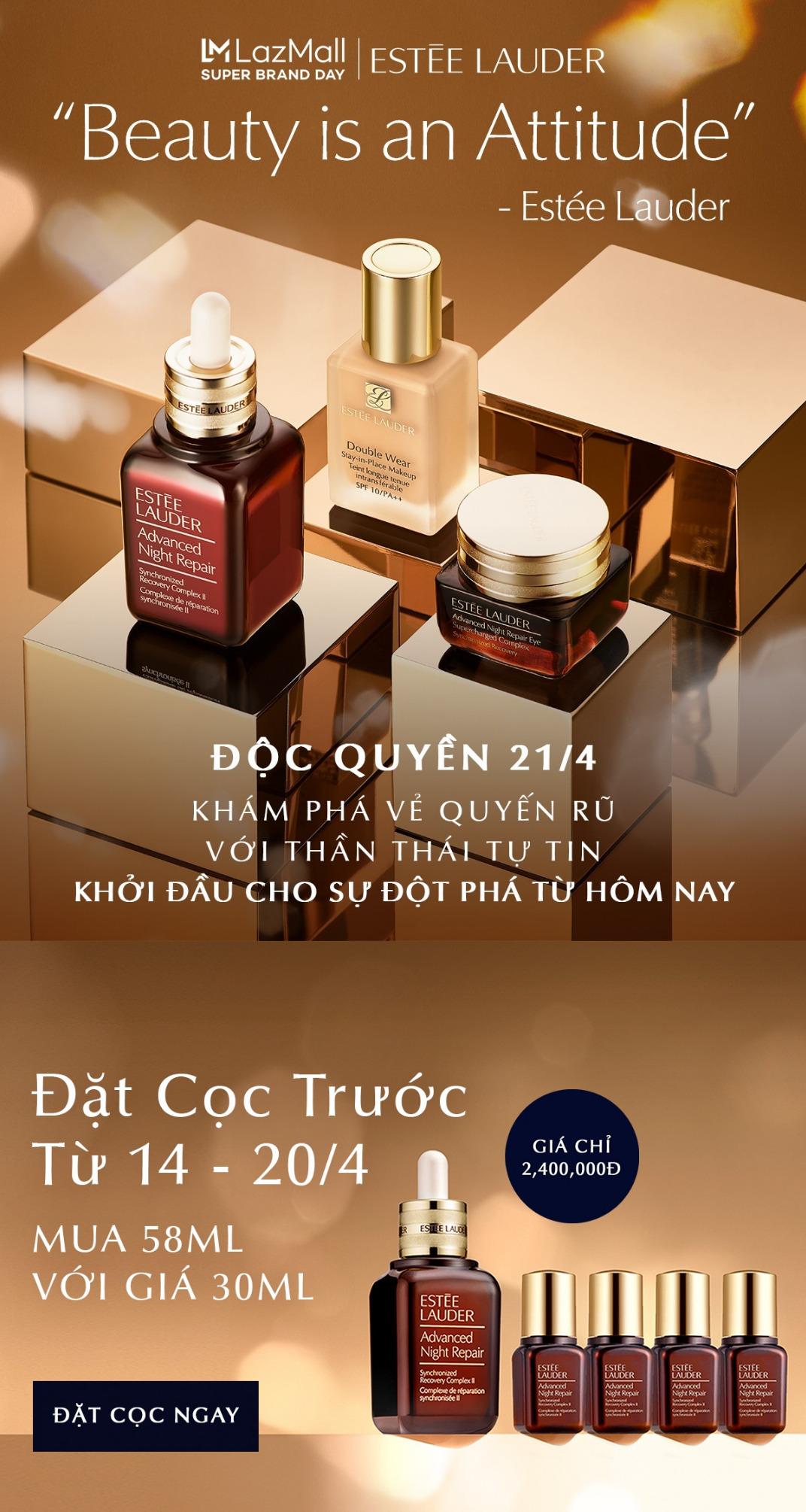 ESTEE LAUDER SUPER BRAND DAY: NHẬN QUÀ ĐẶC BIỆT