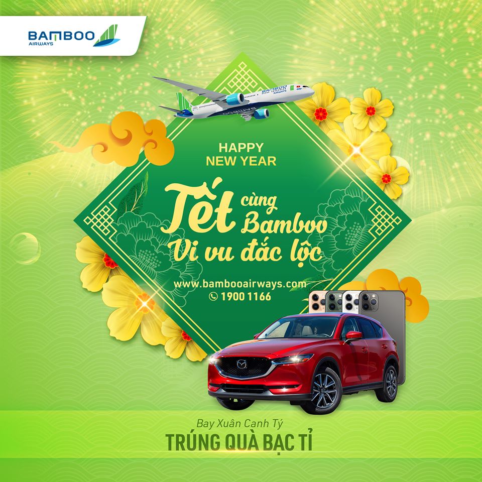 Bamboo đặt vé tết