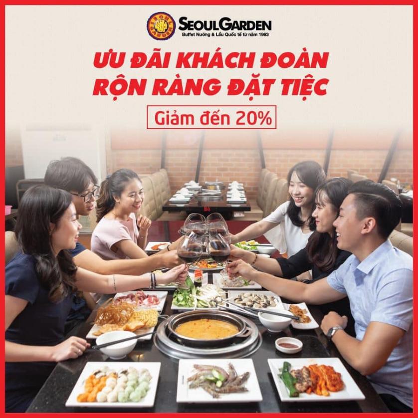 Seoul garden ưu đãi khashc đoàn đông