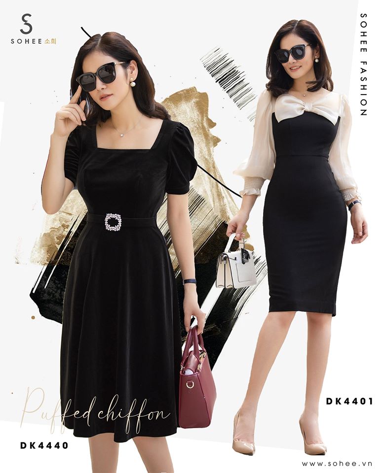 BST ELEGANT BLACK DRESS: GIẢM 30%