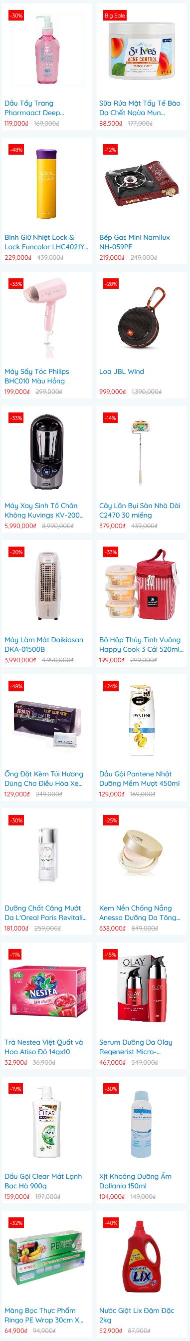 MUA HÀNG ONLINE: GIẢM GIÁ ĐẾN 40%