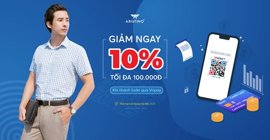 ARISTINO x VNPAY: GIẢM 10%
