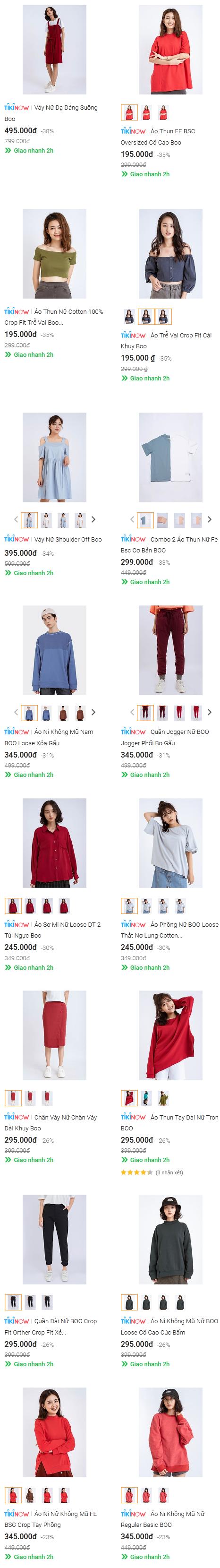 BOO x TIKI: GIẢM ĐẾN 38%