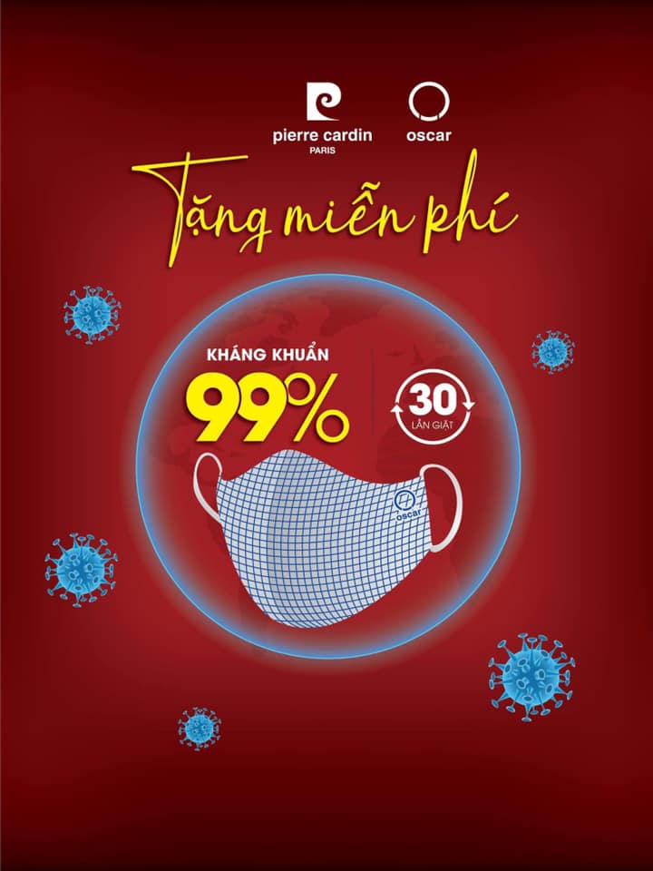 TẶNG KHẨU TRANG TẠI PIERRE CARDIN SHOES MIỄN PHÍ