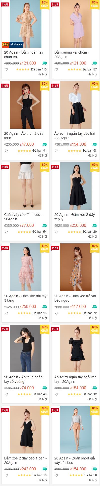 20AGAIN X SHOPEE: SALE 80%