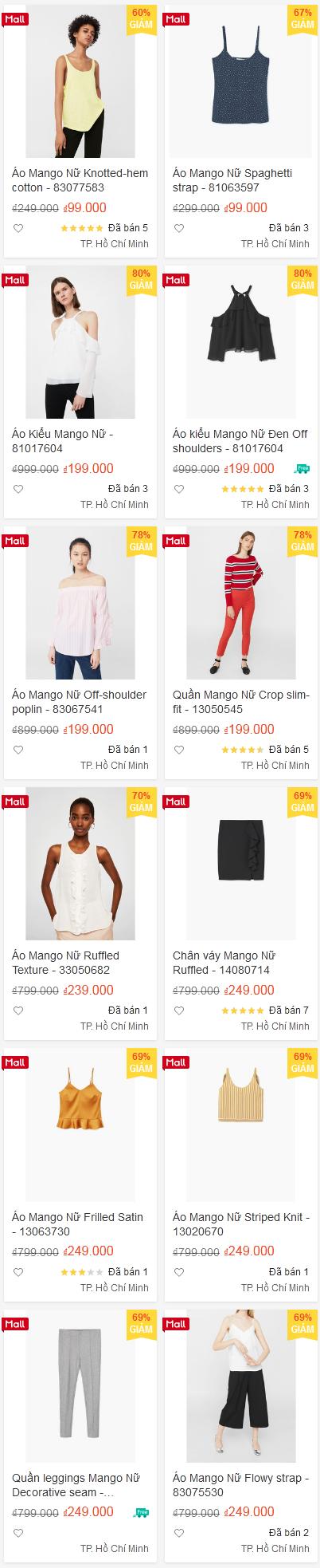 MANGO x SHOPEE: ĐẠI TIỆC HÀNG HIỆU GIẢM ĐẾN 80%