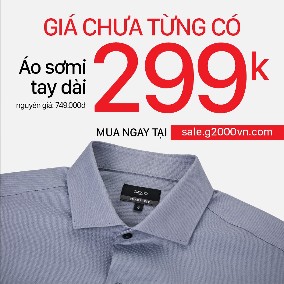 ÁO SƠ MI DÀI TAY SALE SỐC CHỈ 299K