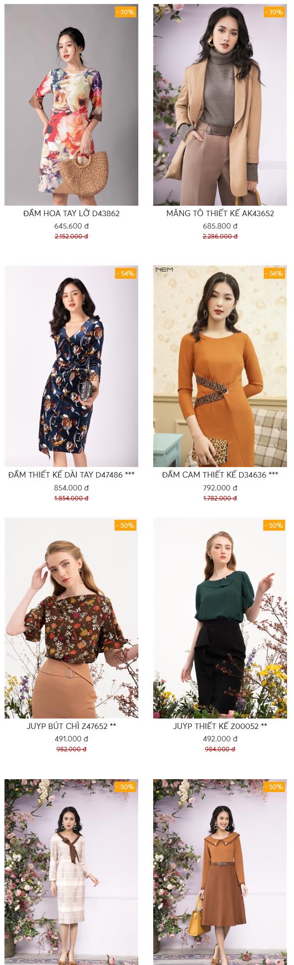 NEM SALE UPTO 70% OFF khi mua hàng Online
