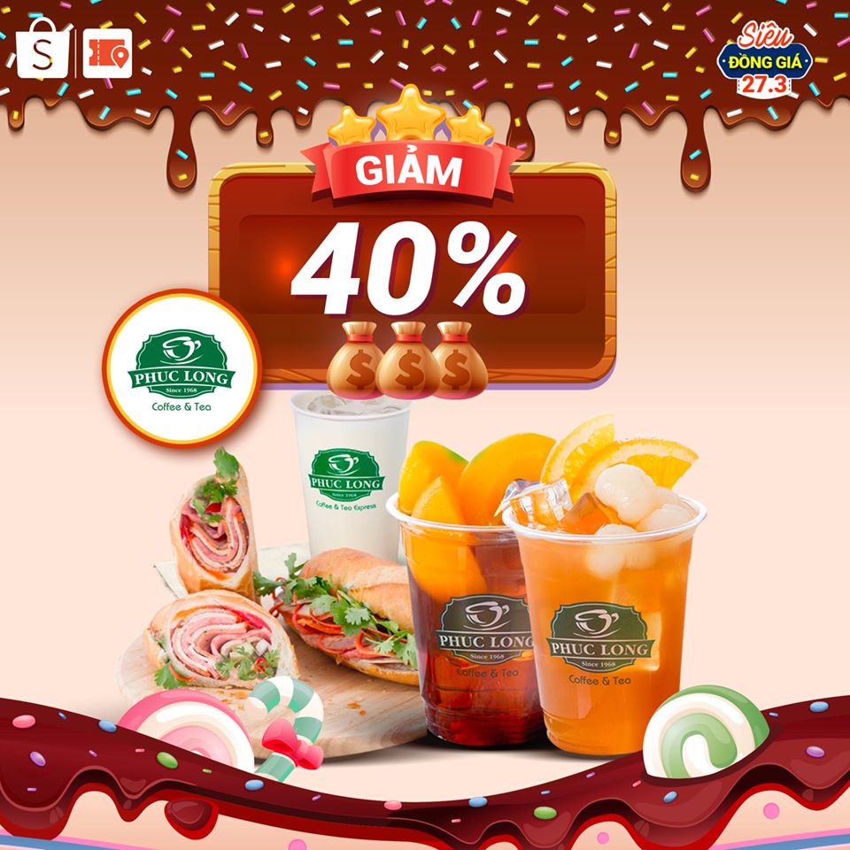 ĐẠI TIỆC NGỌT NGÀO TẠI SHOPEE: GIẢM 40%