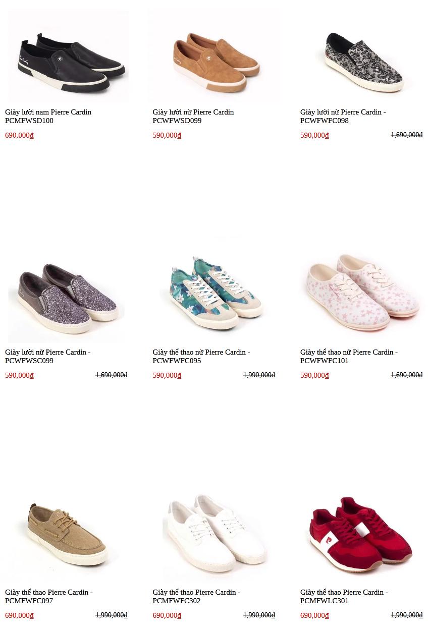 GIÀY ĐỒNG GIÁ SIÊU SOCK TỪ 590K