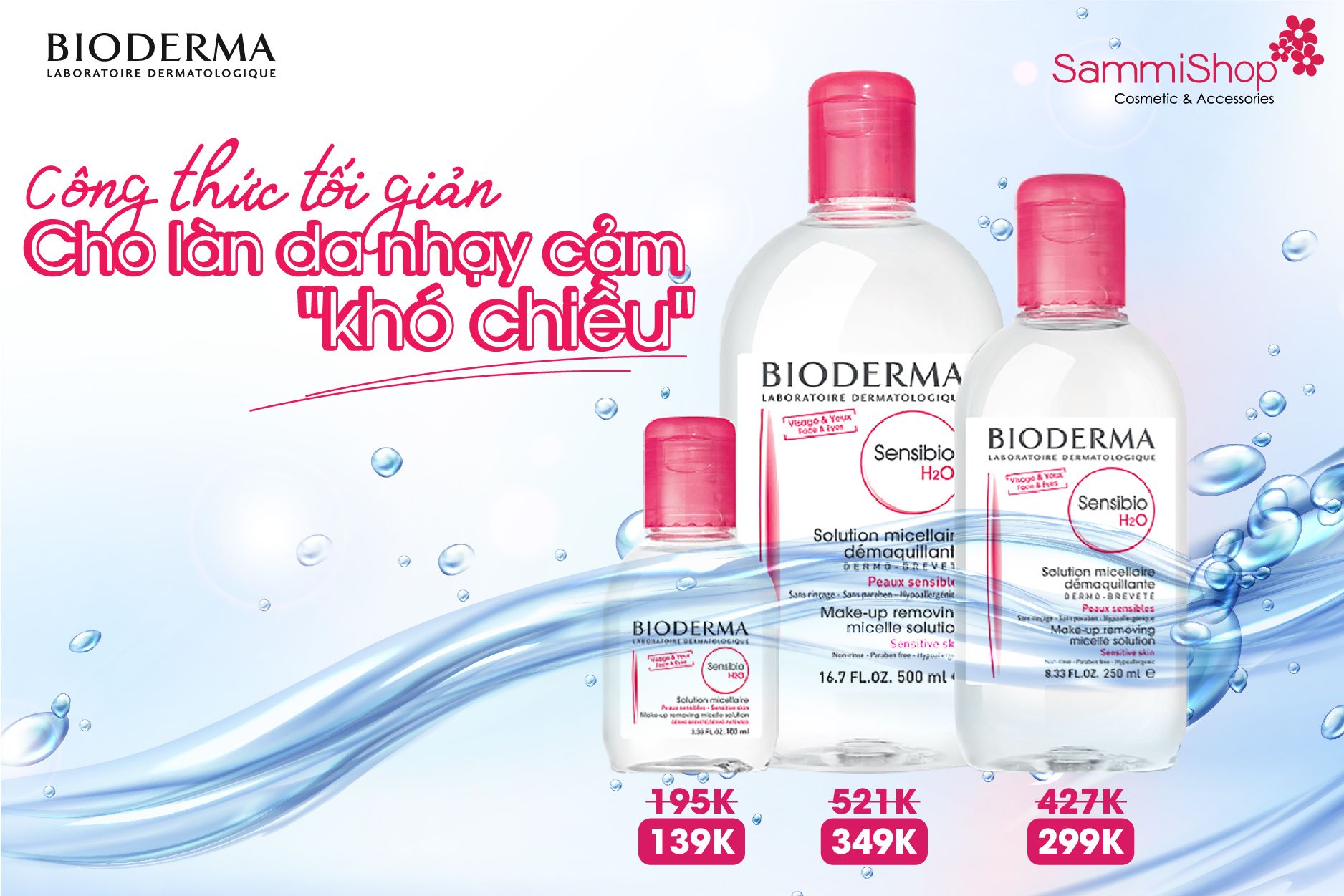 TẨY TRANG BIODERMA GIÁ CHỈ TỪ 139K