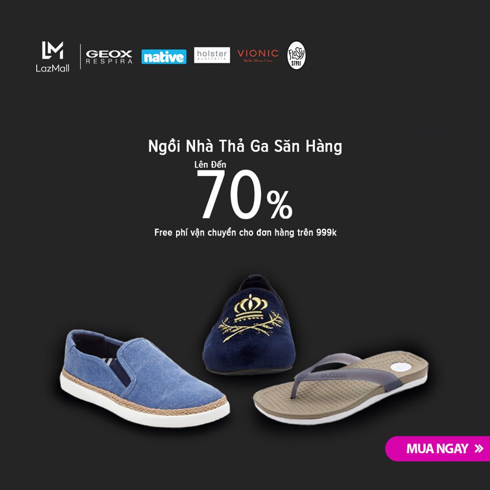 NGỒI NHÀ - SĂN HÀNG THẢ GA CÙNG LAZADA: GIẢM ĐẾN 70%