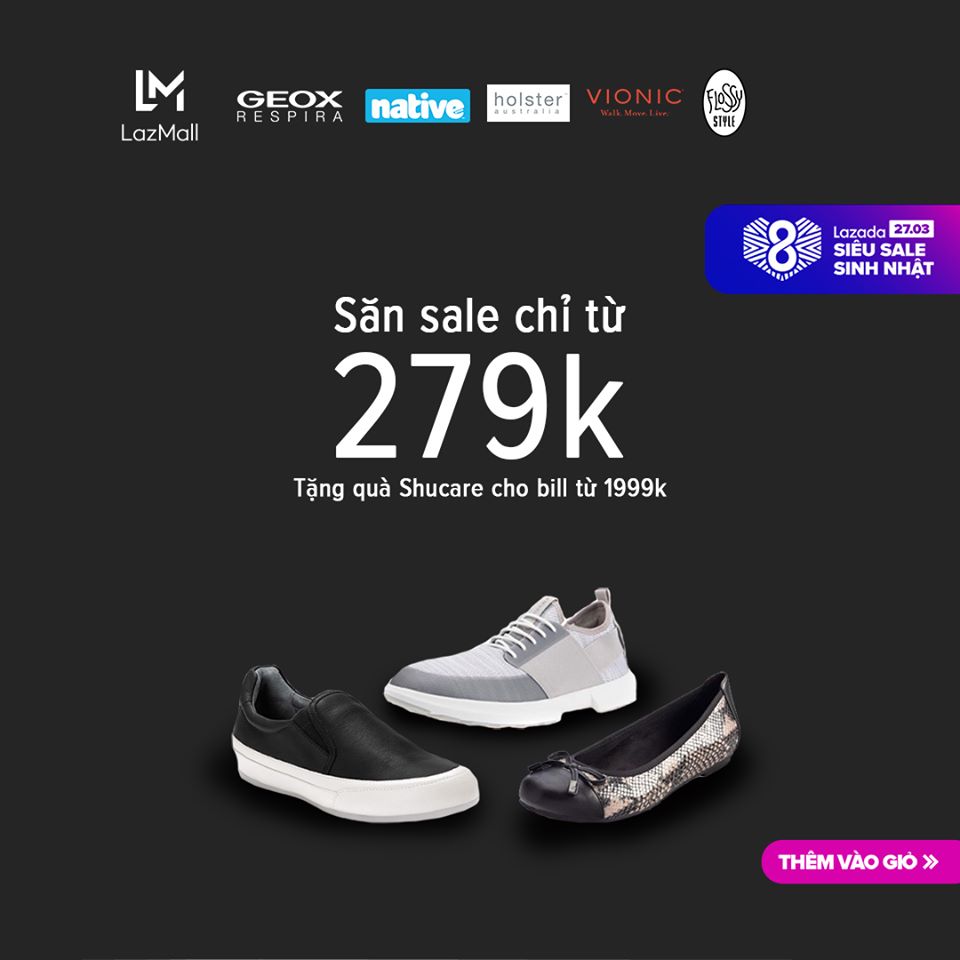 MỪNG SINH NHẬT LAZADA: GIẢM ĐẾN 75%