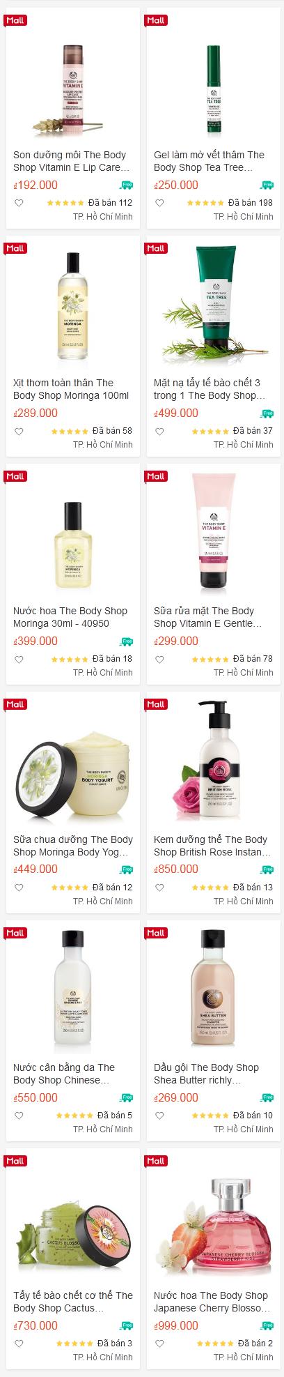THE BODY SHOP x SHOPEE: MIỄN PHÍ VẬN CHUYỂN