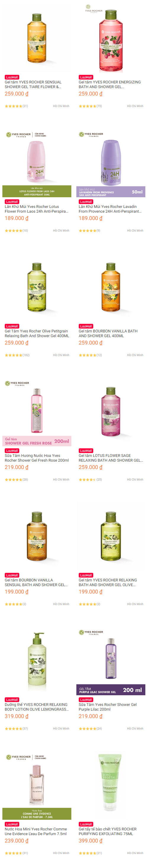 YVES ROCHER x LAZADA: MIỄN PHÍ VẬN CHUYỂN