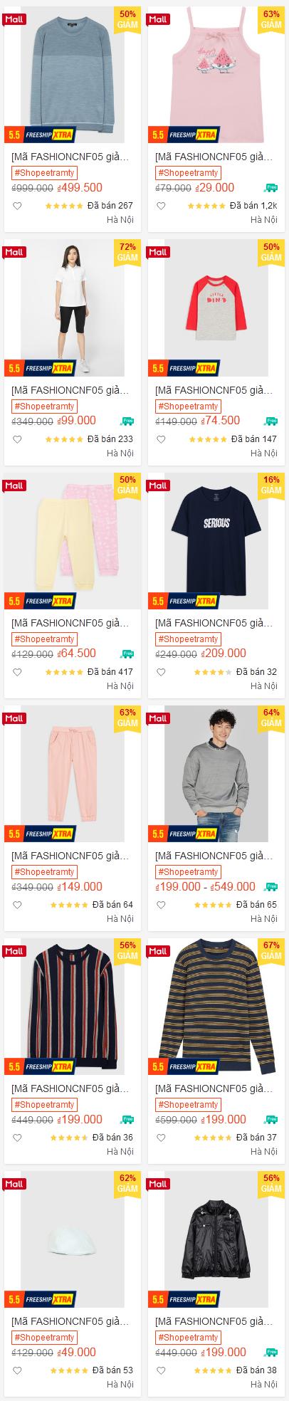 CANIFA X SHOPEE: Giảm giá đến 70%+