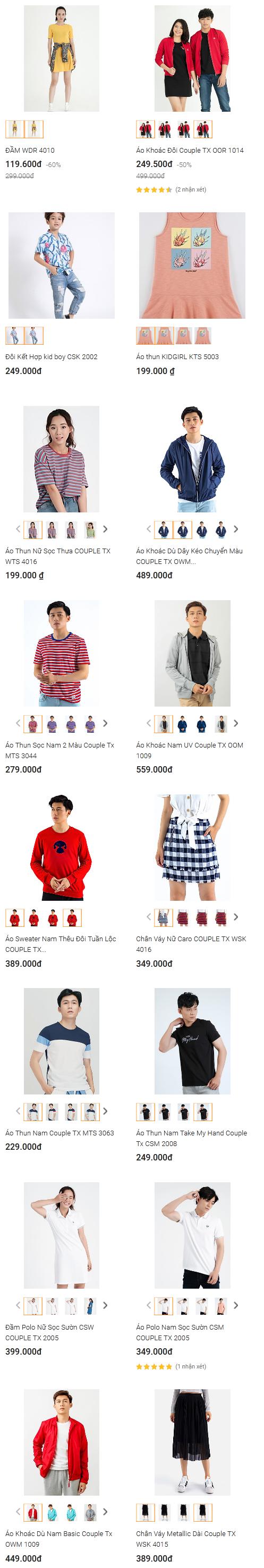COUPLE TX X TIKI: GIẢM GIÁ LÊN TỚI 60%+