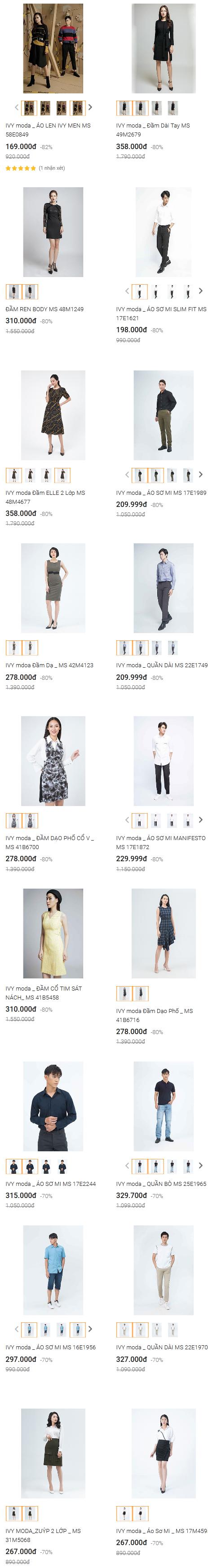 IVY MODA x TIKI: GIẢM ĐẾN 82%