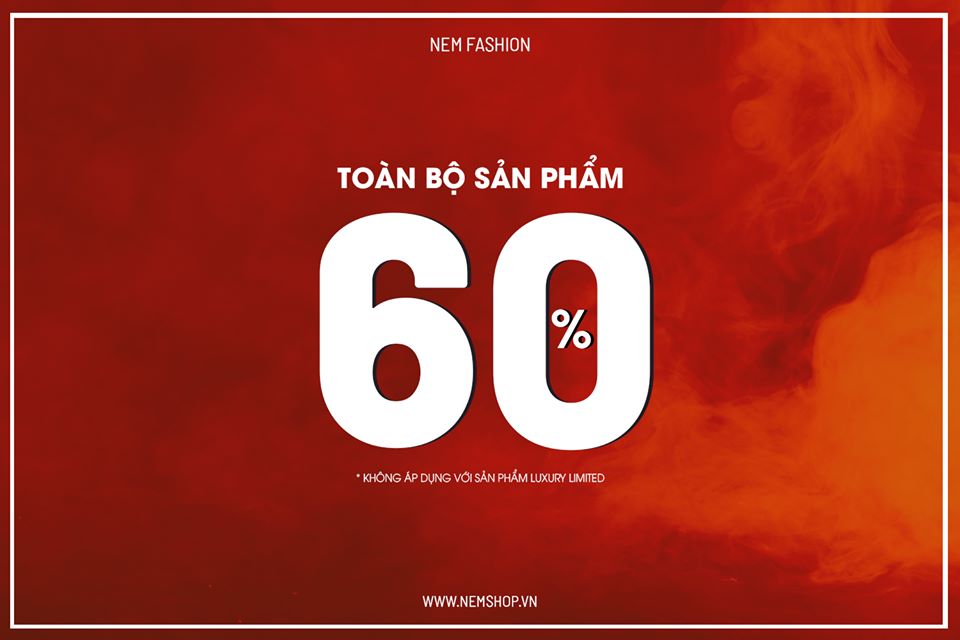 ƯU ĐÃI 60% TOÀN BỘ SẢN PHẨM XUÂN HÈ MỚI NHẤT