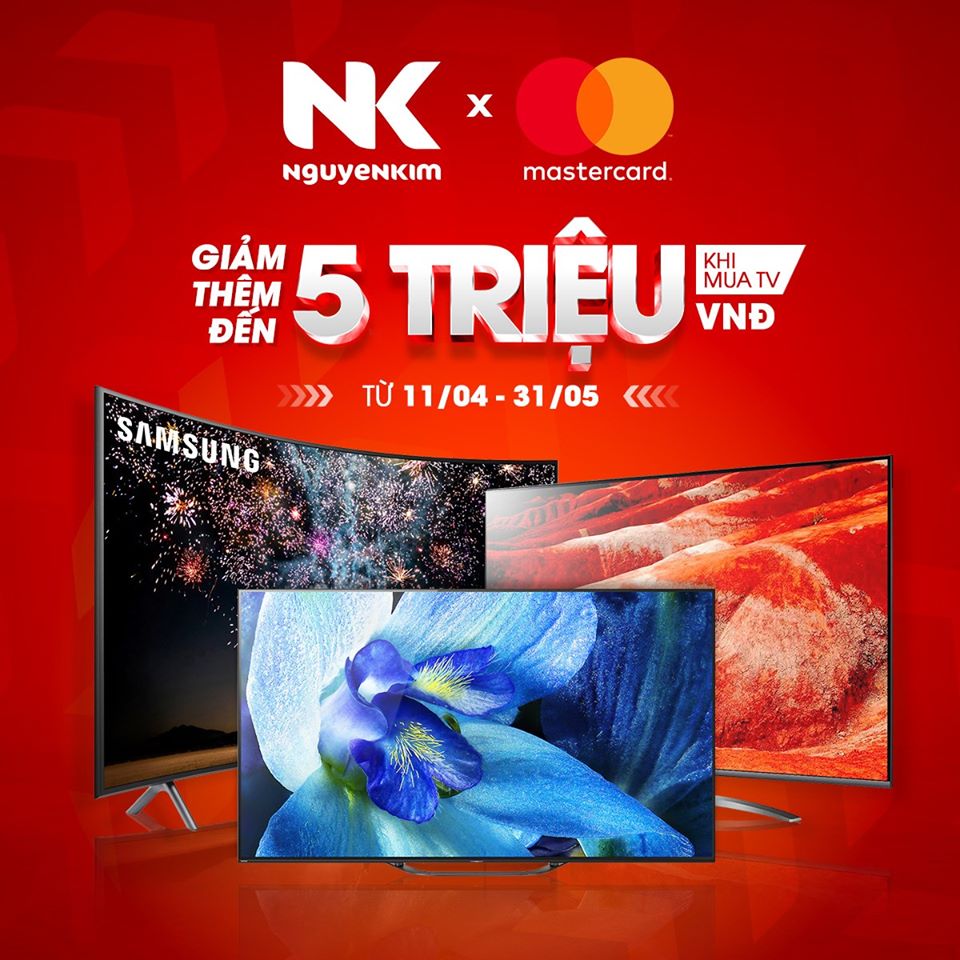 QUẸT THẺ MASTERCARD - GIẢM ĐẾN 5 TRIỆU ĐỒNG