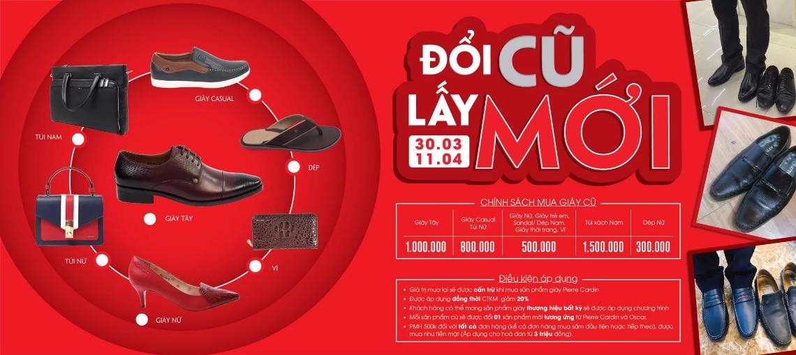 ĐỔI GIÀY CŨ LẤY GIÀY MỚI TẠI NHÀ TRÊN TOÀN QUỐC