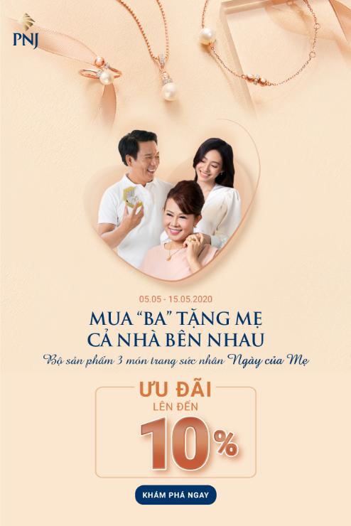 HAPPY MOTHER’S DAY – MUA “BA” TẶNG MẸ ƯU ĐÃI 10%