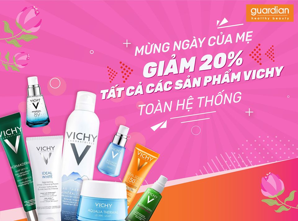 MÓN QUÀ TẶNG MẸ TỪ VICHY - GIẢM 20% TẤT CẢ CÁC SẢN PHẨM VICHY