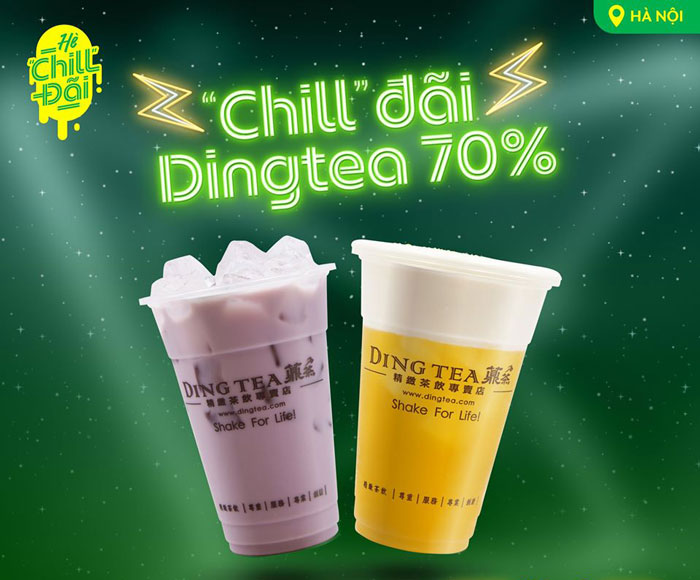 DING TEA x GRAB: GIẢM 70%