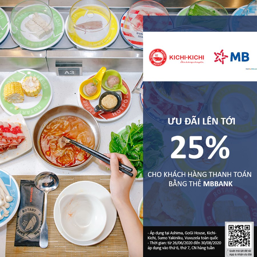 NHẬN ƯU ĐÃI ĐẾN 25% CHO CHỦ THẺ MBBANK