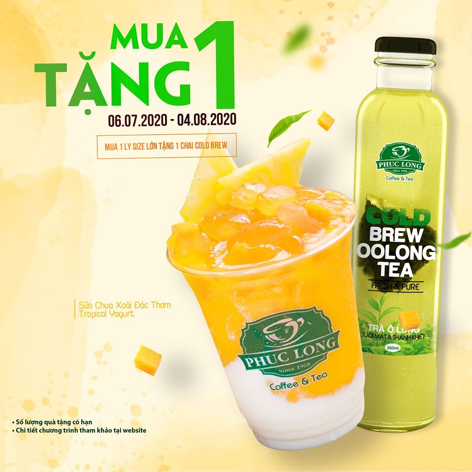 Phúc Long mua 1 tặng 1