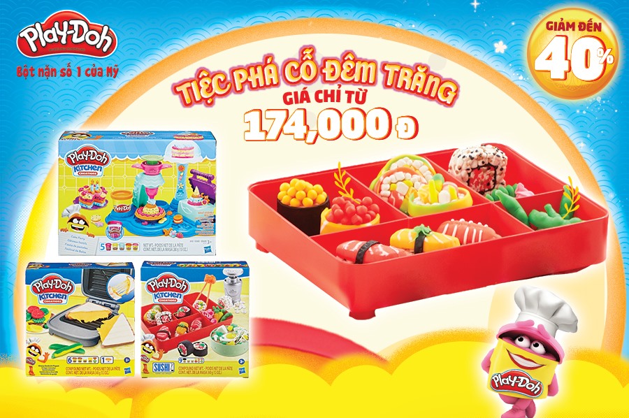 CÙNG PLAYDOH – PHÁ CỖ ĐÊM TRĂNG – VỚI GIÁ CHỈ TỪ 174.000Đ