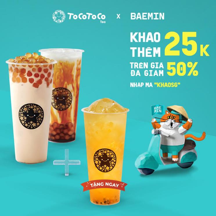 TOCOTOCO x BAEMIN MANG ĐẾN ƯU ĐÃI HOT LÊN ĐẾN 50%