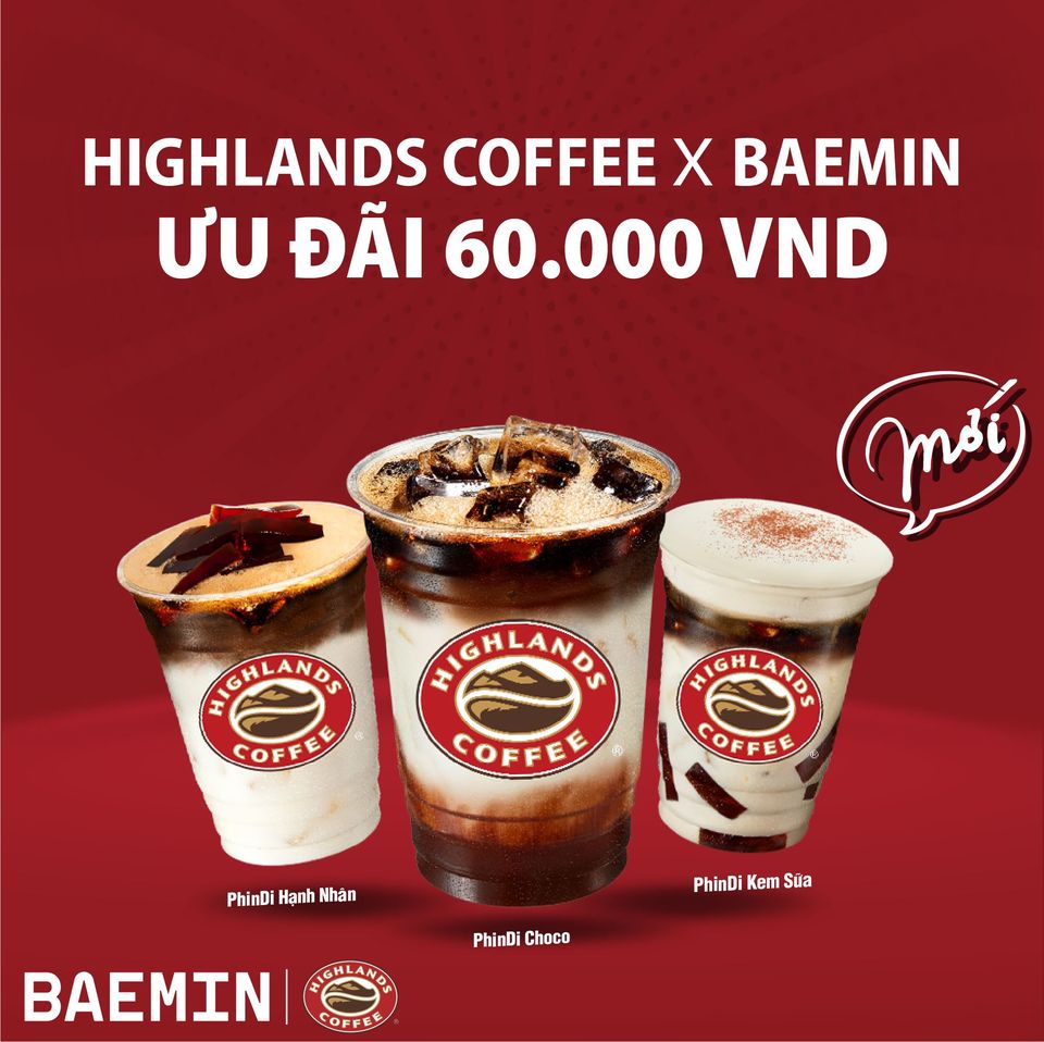 [HIGHLAND X BAEMIN] ƯU ĐÃI 60K