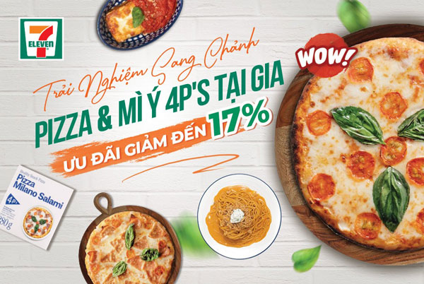 7eleven pizza 4p ưu đãi 17% 20-8-2021