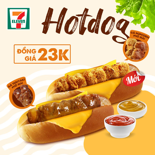 7eleven hotdog đồng giá 23K 9-8-2021
