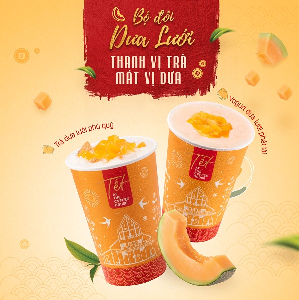The coffee house bộ đôi dưa lưới