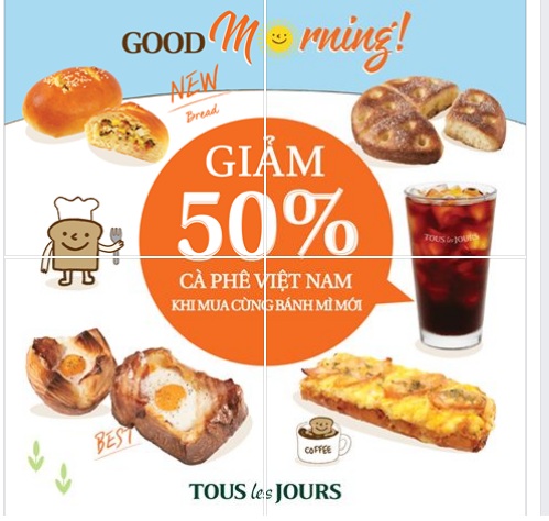 TLJ giảm giá 50% cafe
