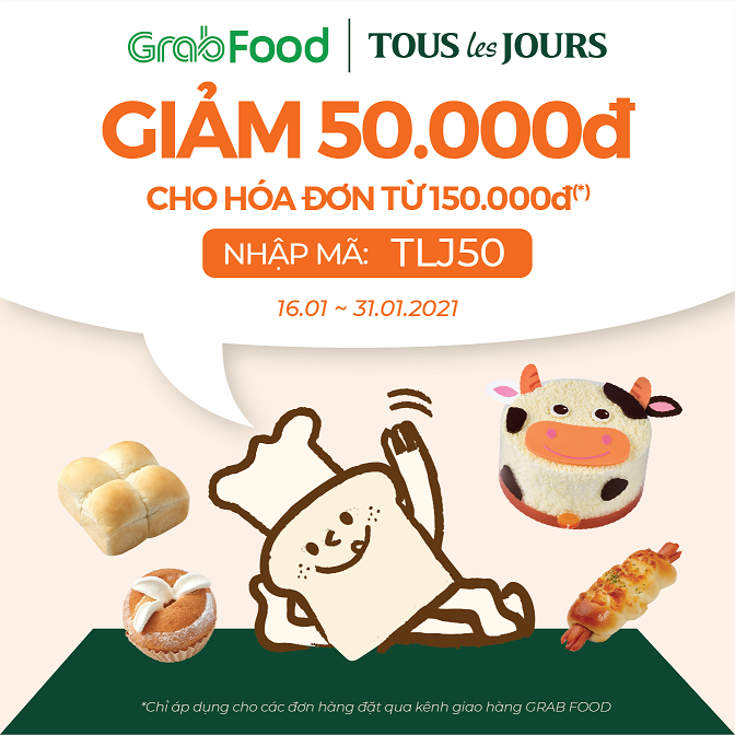 TLJ giảm 50k tại grab