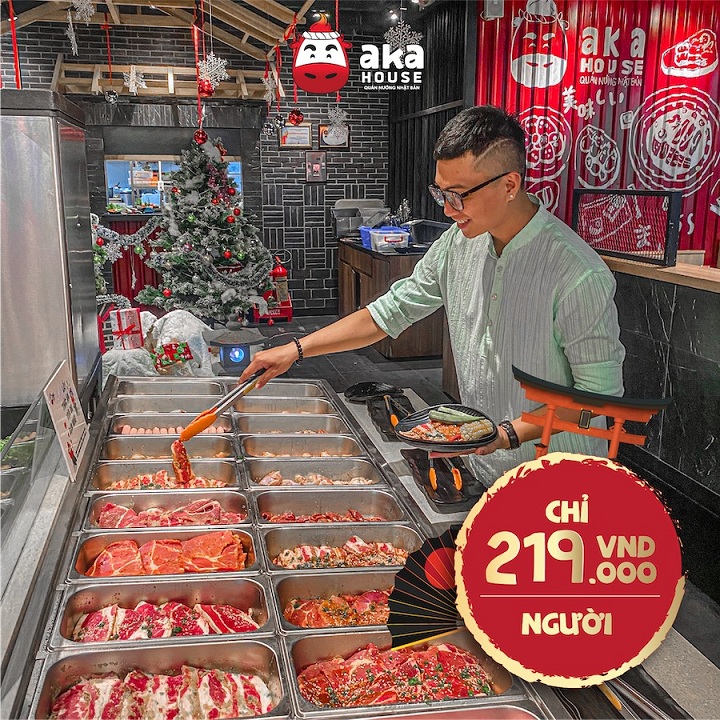 aka house buffet nướng tự  chọn 219k áp dụng đến 28022021