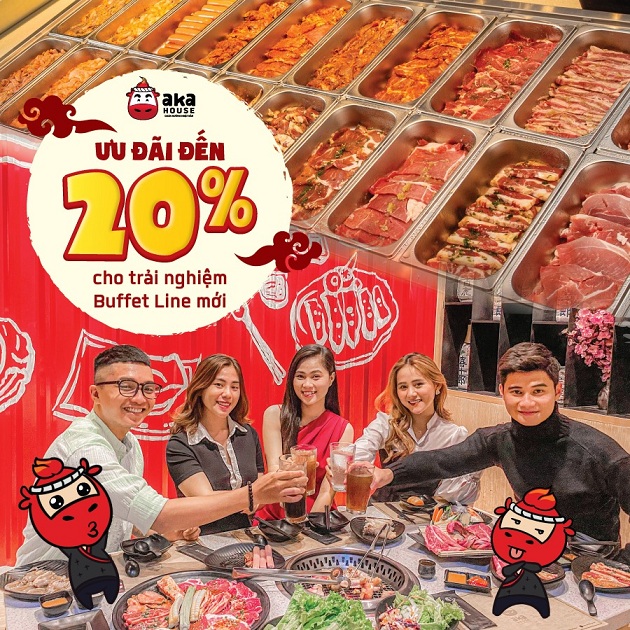 aka house giảm 20% tiệc nướng đến 28022021