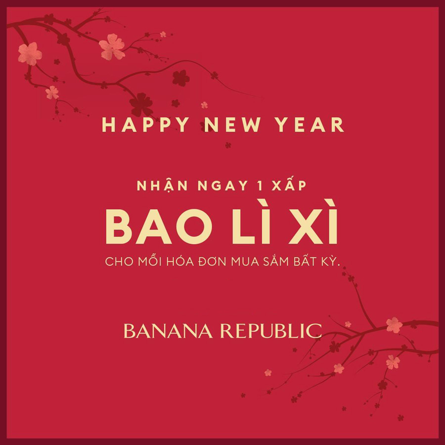 Mừng Năm Mới Tặng Lì Xì Phơi Phới