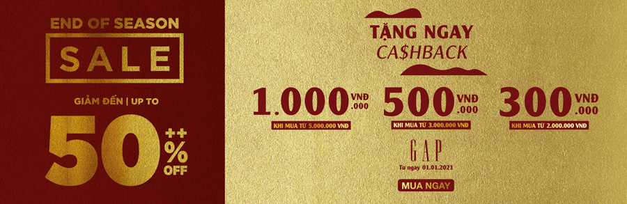 End Of Season Sale: Giảm Đến 50%