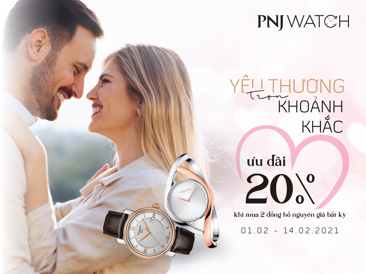 Đón Valentine Nhận Ưu Đãi 20%