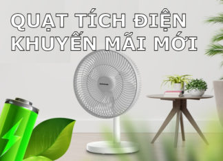 Quạt tích điện khuyến mãi