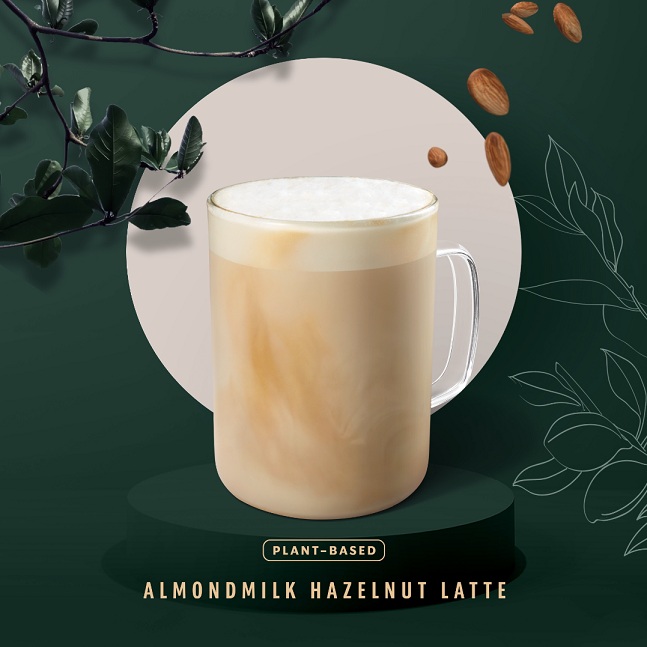 starbucks almondmilk hazenut latte