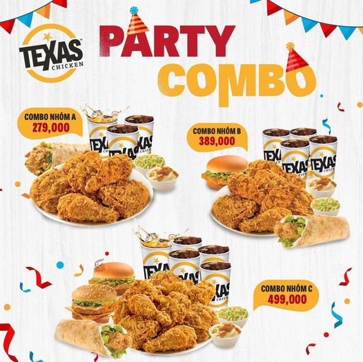 Texas chicken deal party combo