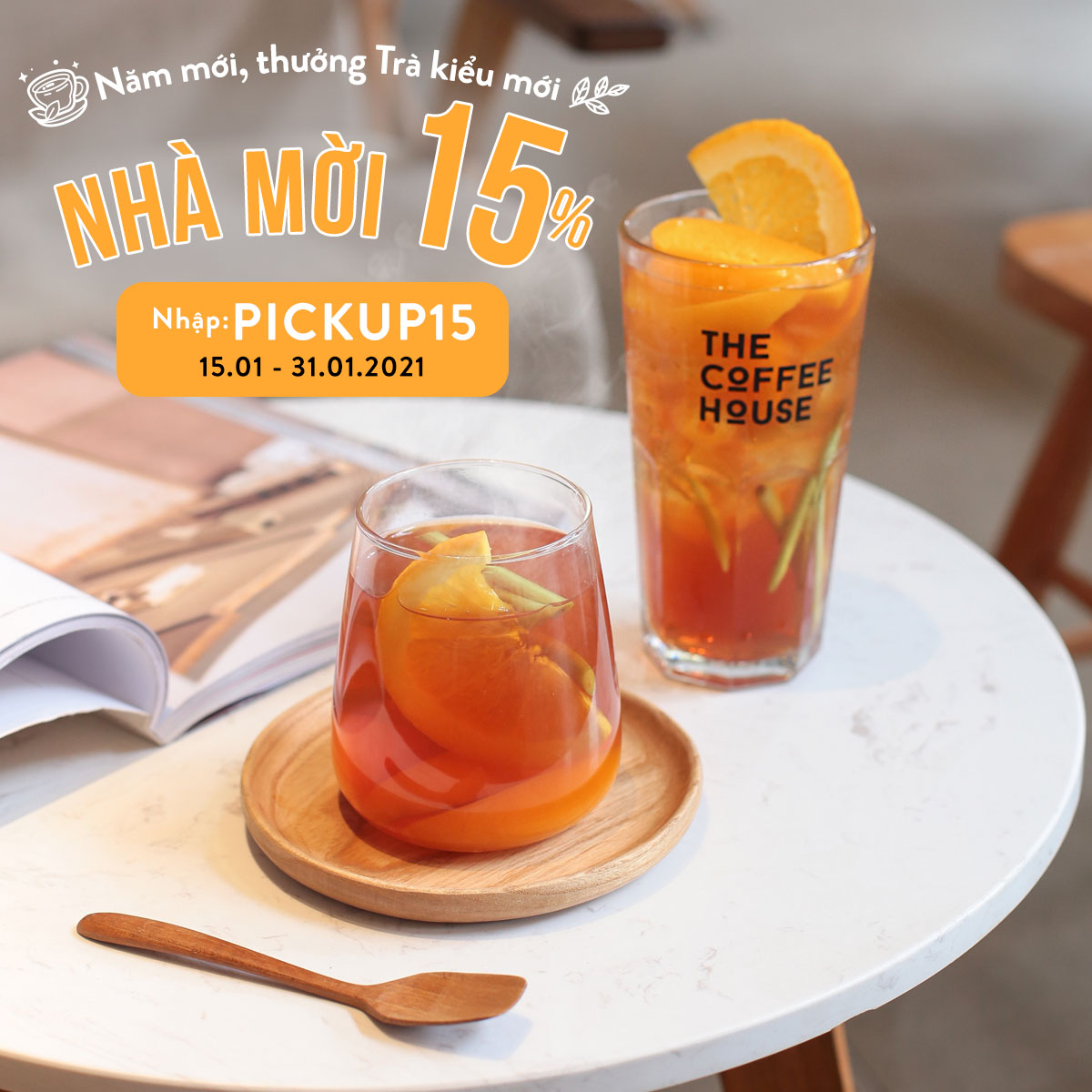 TCH khuyến mãi 15% pick up