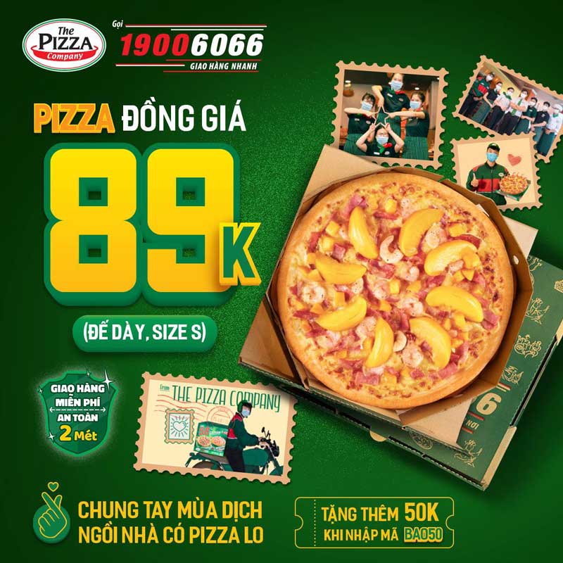 Pizza Đồng Giá Chỉ 89K