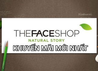 The Faceshop khuyến mãi đến 70% cho một số sản phẩm